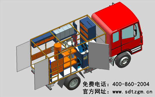 山东田中机械设备卡车养护抢修服务车展示图